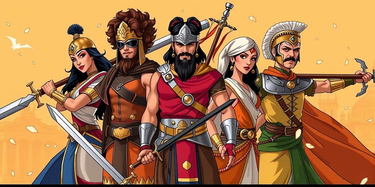 Mace Marvel Rajput Regional Characters Mace Marvel Rajput regional characters from different Indian states